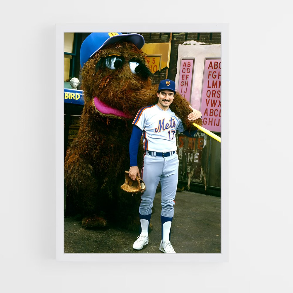 Poster Home Run avec Teddy – affiche Baseball (vue 3)